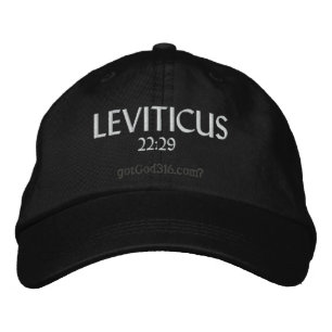 Boné LEVITICUS gotGod316.com 22:29