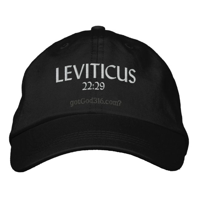 Boné LEVITICUS gotGod316.com 22:29 (Frente)