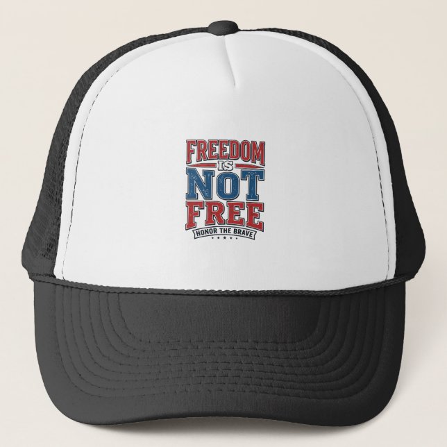 Boné Liberdade Não É Grátis Camisa Patriótica de Vetera (Frente)