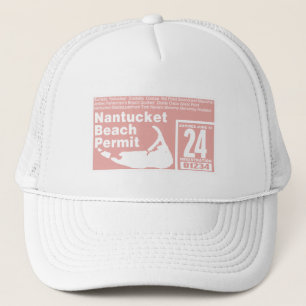 Boné Licença de praia de Nantucket 2024 — salmão