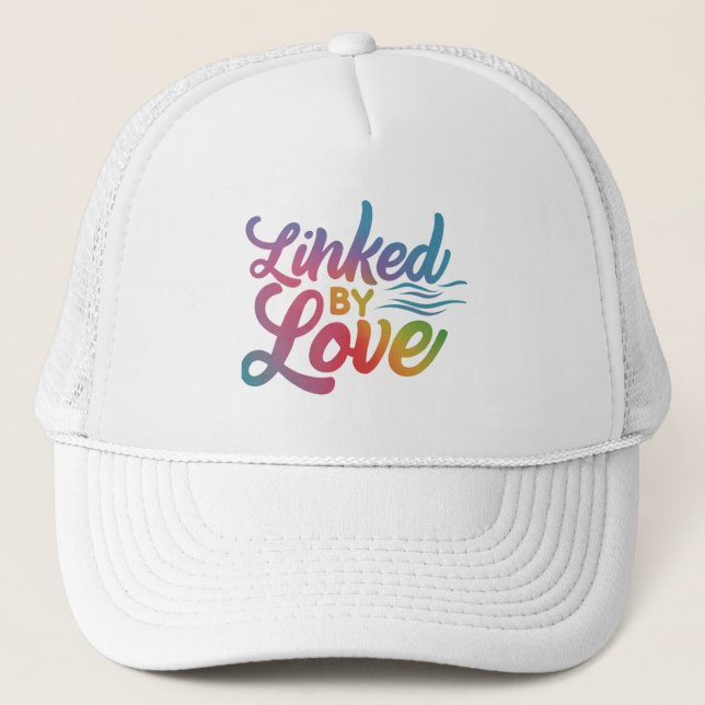 Boné Ligado pelo amor Trucker Hat (Frente)