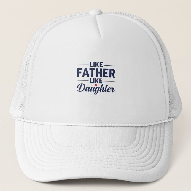 Boné Like Father Like Daughter Text Design (Frente)