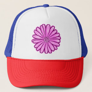Boné Linda Flor de Margarida, Ilustração de Meio-Tons