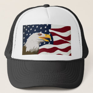 Boné Lindo Chapéu Águia & Bandeira dos EUA