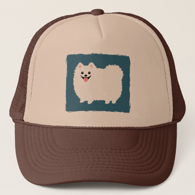 Boné Lindo Pomerânia Branco (Frente)