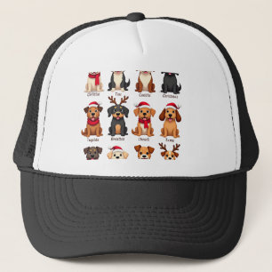Boné Lindos 12 Cães Xmas Cachorros Engraçados Amantes d