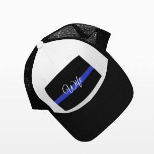 Boné Linha Azul Fino: Esposa da Polícia