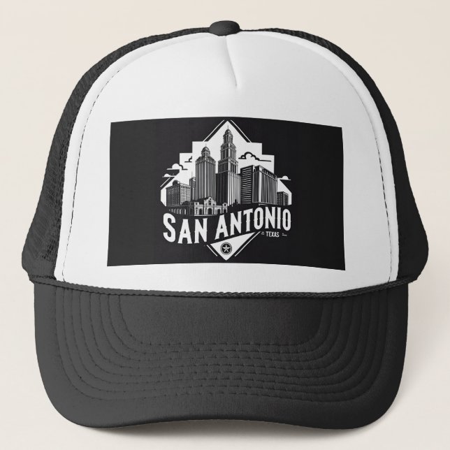Boné Linha do horizonte de San Antonio Texas (Frente)