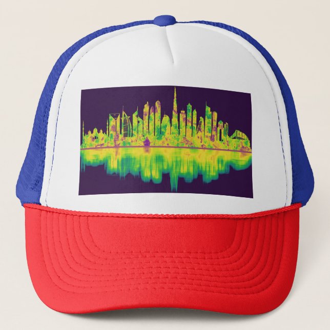 Boné Linha Skyline dos Emirados Árabes Unidos do Dubai (Frente)