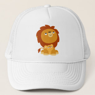 Boné Lion e chapéu de Pai de proteção para desenhos ani