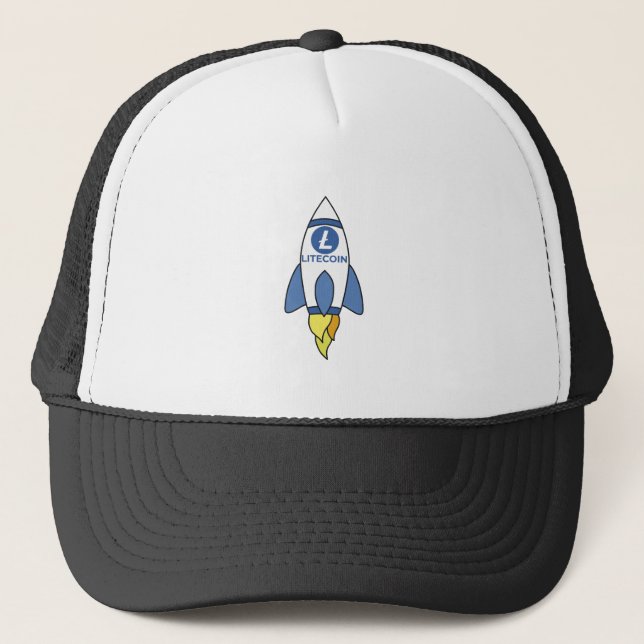 Boné Litecoin To The Moon Rocket (Frente)
