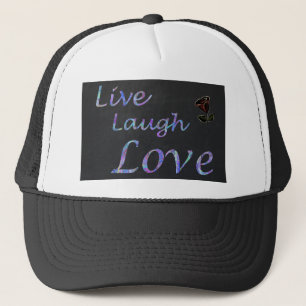 Boné Live Laugh Love