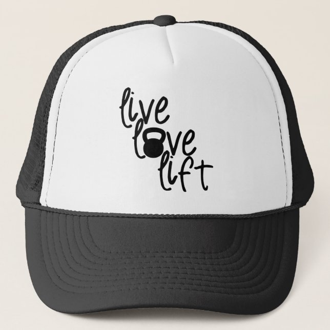 Boné Live, Love, Lift (Frente)