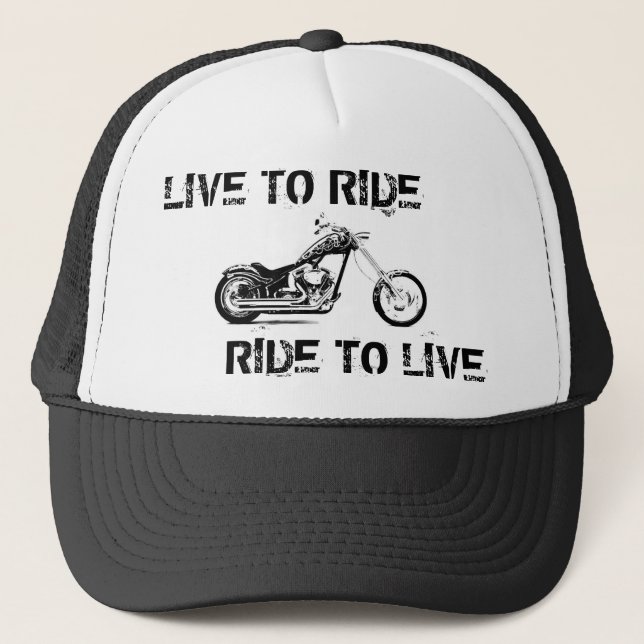 Boné Live to ride, Ride to live (Frente)