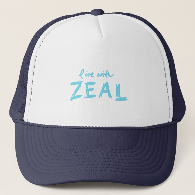 Boné Live with Zeal Trucker Hat (Frente)