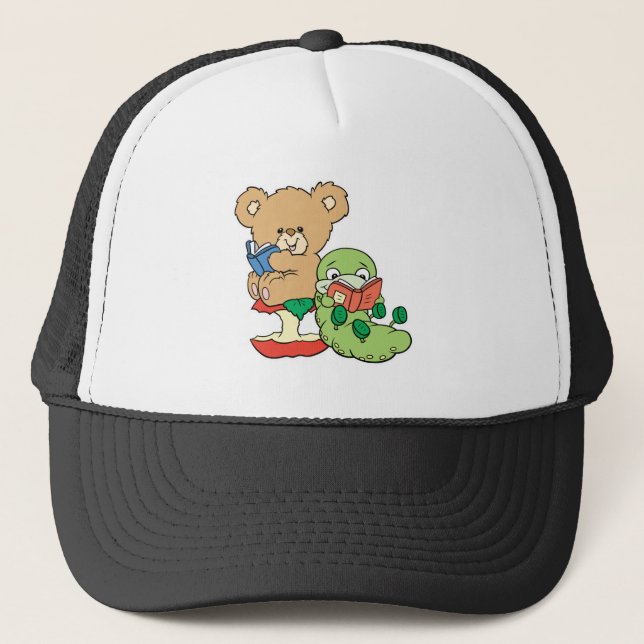 Boné Livraria Fofa e Urso Leitor (Frente)