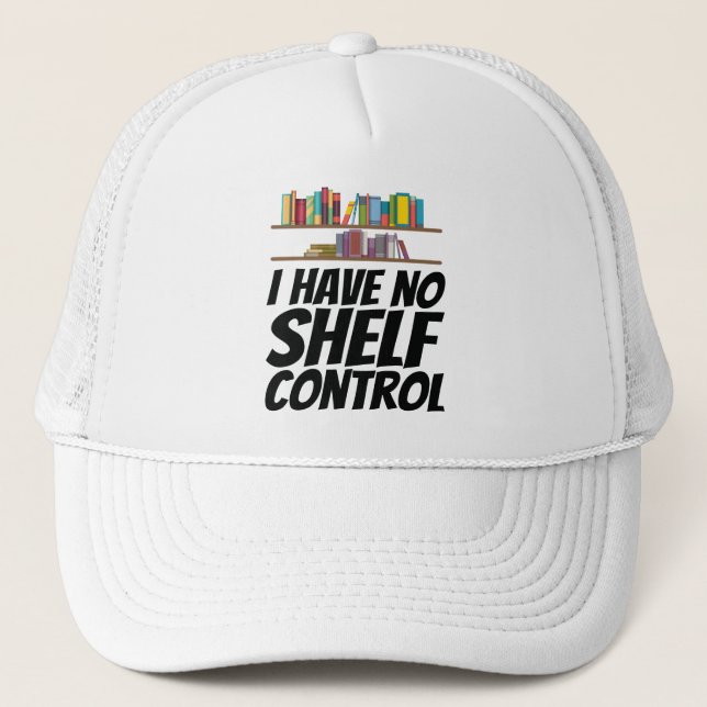 Boné Livros - Não Tenho Controle De Prateleira (Frente)