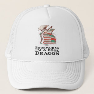 Boné Livros, vermes? Sou um Dragão de Livro