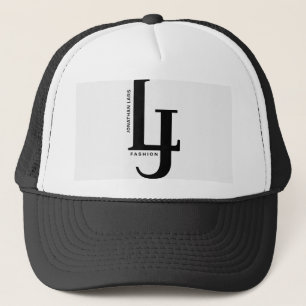 Boné LJ Fashion Monogram Trucker - Preto Minimalis