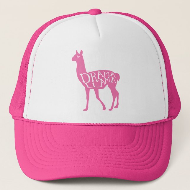Boné Llama de Drama Rosa (Frente)