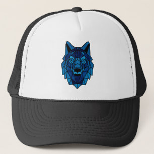 Boné Lobo Azul Geométrico