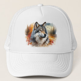 Boné Lobo em Colunas do Outono: Beleza da Natureza Libe