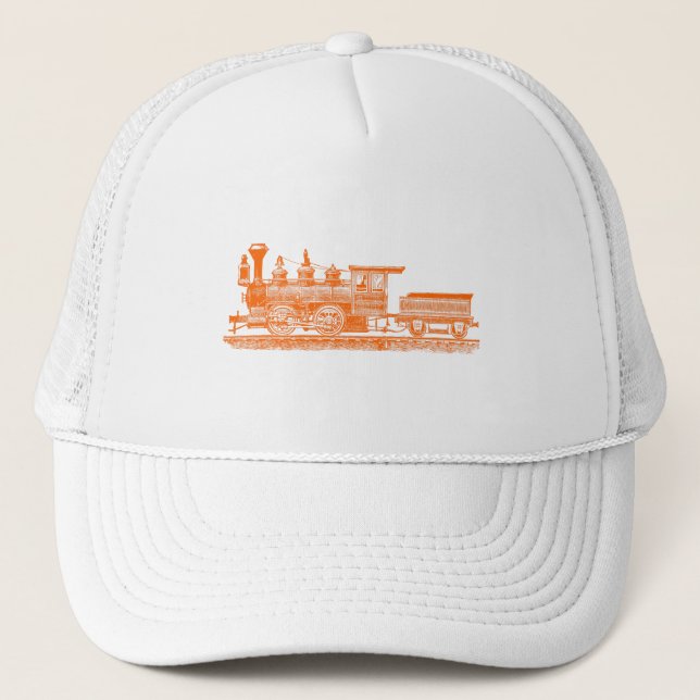 Boné Locomotiva 02 - Laranja (Frente)