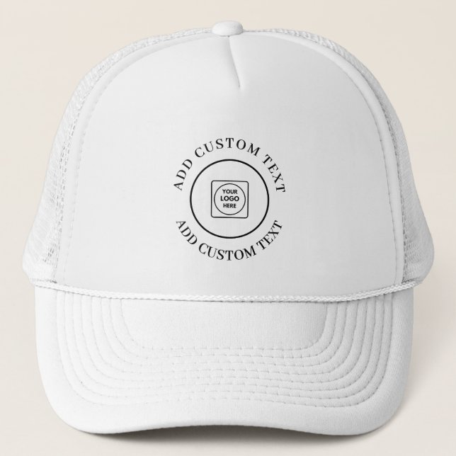 Boné Logo Text Promotional Branded Business Design (Frente)