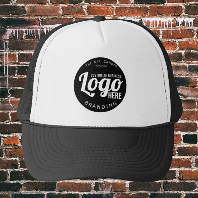 Boné Logotipo comercial personalizado Empresa Funcionar (black custom logo hat)