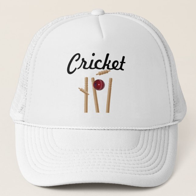 Boné Logotipo Cricket Ball And Stumps (Frente)