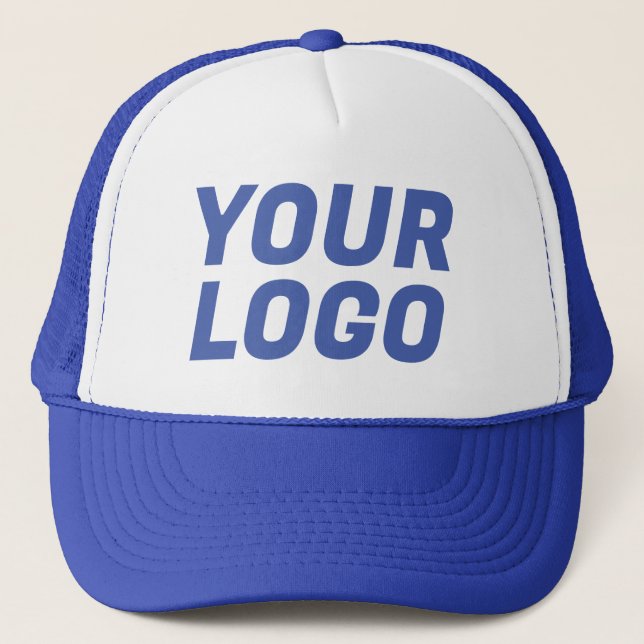 Boné Logotipo da empresa PERSONALIZÁVEL Azul (Frente)
