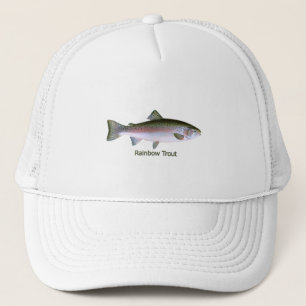 Boné Logotipo da pesca da truta de arco-íris