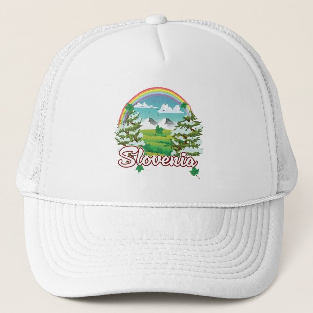Boné logotipo da Slovenia Travel (Frente)