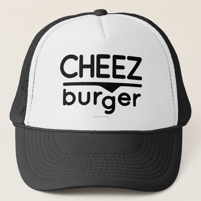 Boné Logotipo de Cheezburger (preto) (Frente)