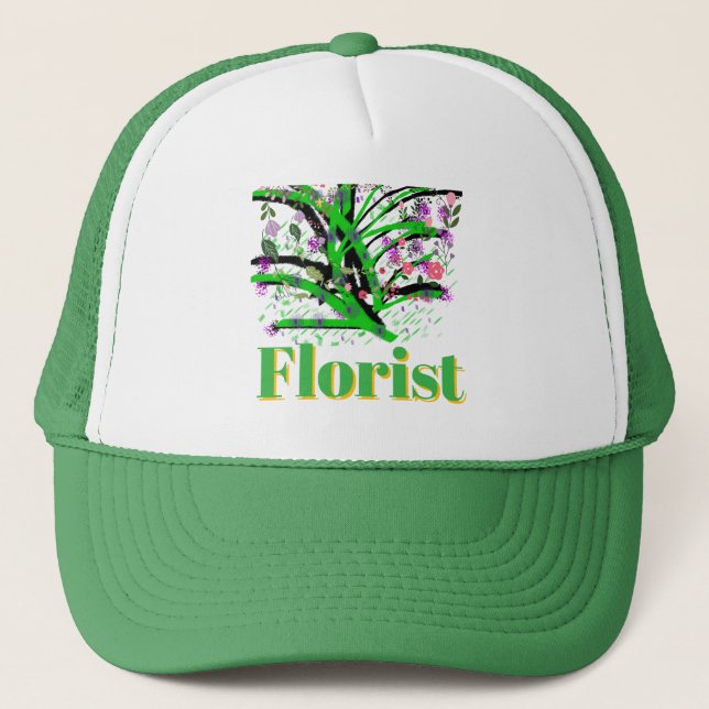 Boné Logotipo de Florista Verde (Frente)