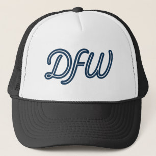 Boné Logotipo de script DFW Dallas Fort Wort - Aeroport