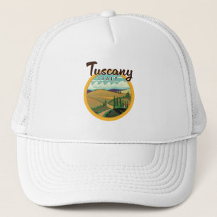 Boné logotipo de viagem da Toscana