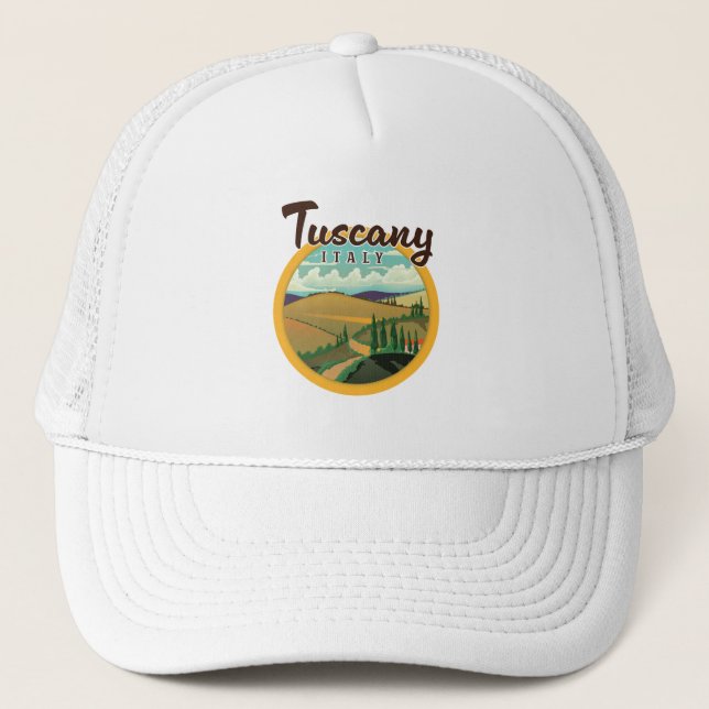 Boné logotipo de viagem da Toscana (Frente)