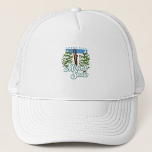 Boné Logotipo do Monte Snow Vermont Ski. Camiseta