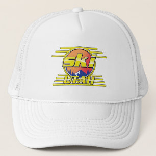 Boné logotipo do Ski Utah dos anos 80