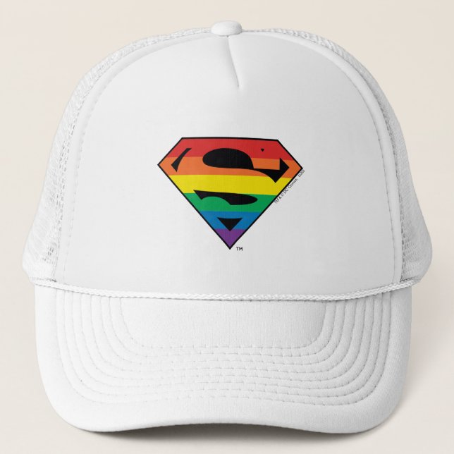Boné Logotipo do Super-Homem Rainbow (Frente)