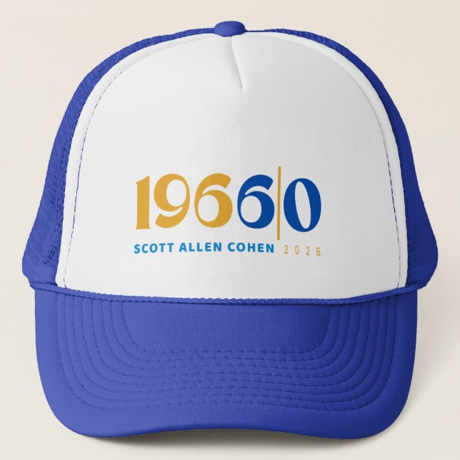 Boné Logotipo do Trucker Hat Bday (Frente)