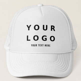 Boné Logotipo e Texto simples para empresa