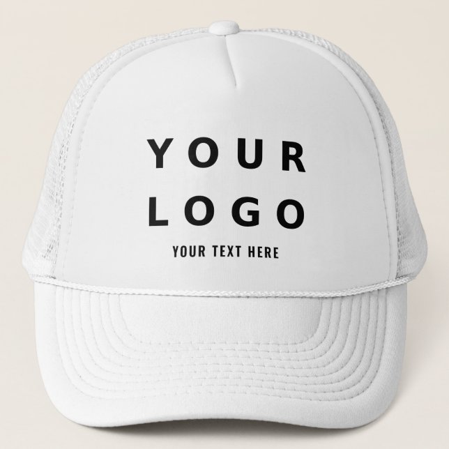Boné Logotipo e Texto simples para empresa (Frente)