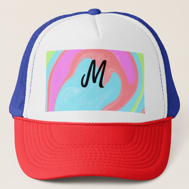Boné logotipo monograma mínimo simples personalizado de (Frente)