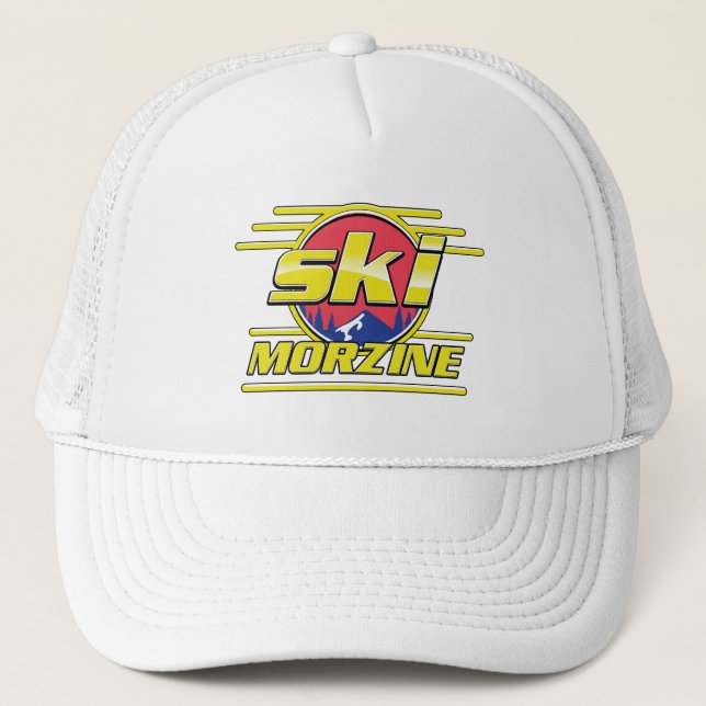 Boné Logotipo Morzine França Esqui 80s (Frente)