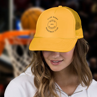 Boné Logotipo personalizado do nome do clube de basquet