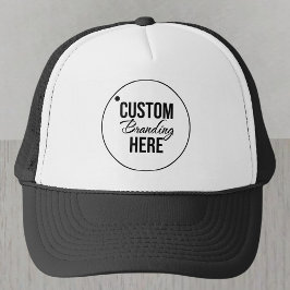 Boné Logotipo Personalizado Ou Swag Preto E Branco