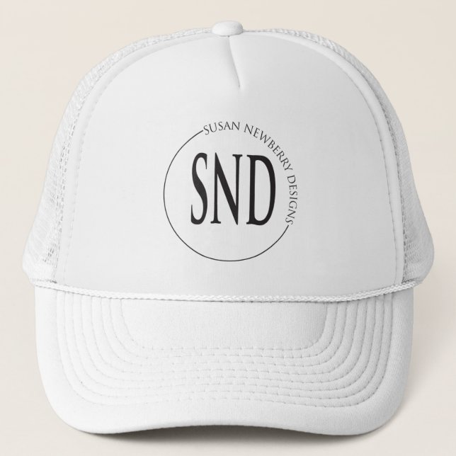 Boné Logotipo Personalizado Simples para Negócios (Frente)