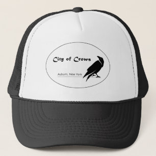 Boné Logotipo preto e branco da Cidade dos Corvos